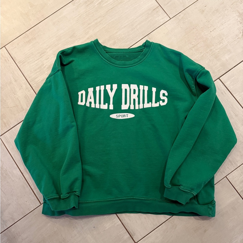 Daily Drills Green Sweatshirt